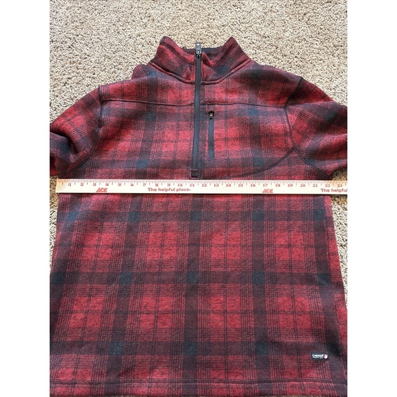 Canada Weather Gear 1/4 Zip Red Plaid Pullover Size Large Men's - Picture 6 of 9